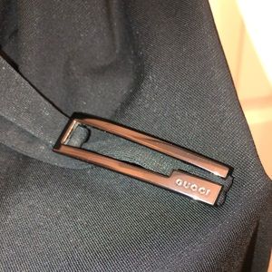 GUCCI S/S 1998 Vintage Tom Ford for Gucci Black One Shoulder G Logo Buckle Dress